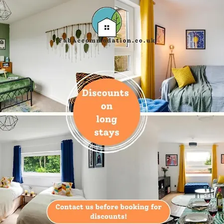 Private 2Bed-Parking-Sleeps5-By Fabaccommodation Bristol Exterior photo
